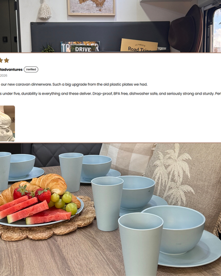 Caravan dinnerware - Duck egg blue