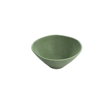 Speckled Matcha green rPET bowl with a smooth matte finish and subtle black speckles, shown on a white background. Lightweight, durable and ideal for caravans, camping and everyday outdoor dining.