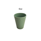 Speckled Matcha green 12oz rPET cup with a smooth matte finish and subtle black speckles, shown on a white background. Lightweight, durable and ideal for caravans, camping and everyday outdoor use.