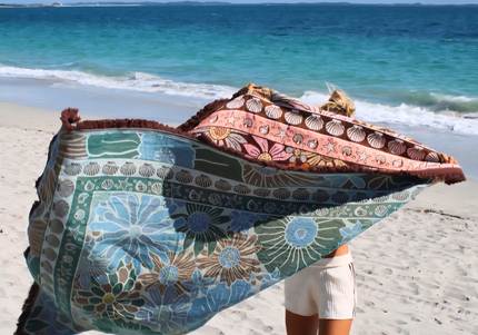 Sun-blossom Picnic Throw Rug