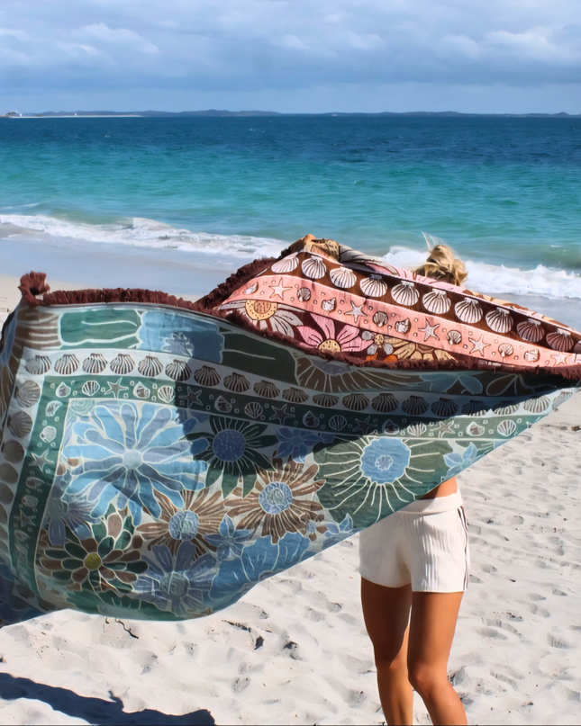 Sun-blossom Picnic Throw Rug
