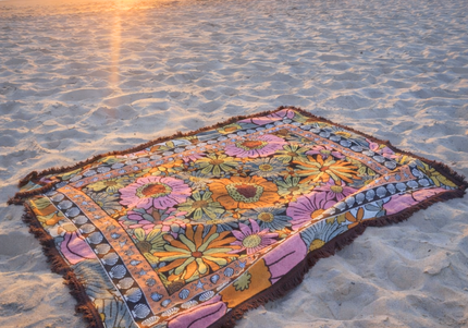 Sun-blossom Picnic Throw Rug