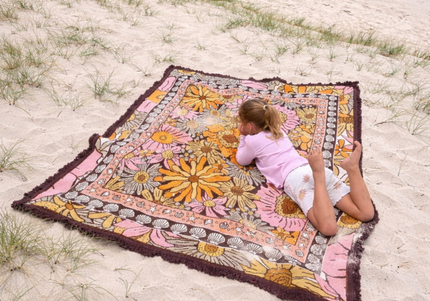 Sun-blossom Picnic Throw Rug