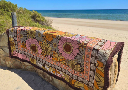 Sun-blossom Picnic Throw Rug