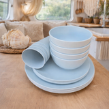 Caravan, Camping, outdoor, dinnerware, Duck egg blue, microwave safe, BPA free, nontoxic, non-toxic, dishwasher safe, drop proof, lightweight, certified, recycled, eco-friendly, affordable, freezer safe, van life, motorhome, cookware, travel friendly, kid friendly, afterpay, Australian owned and operated, business, camping brand, accessories, products, essentials, family, BBQ, Australia