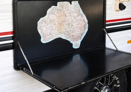 Map of Australia PVC vinyl sticker, track with sharpie marker, track your travels, oil-proof, water-proof, anti-uv, large, outdoor and indoor use, detailed, national parks, remote areas, australia