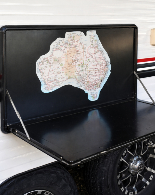 Map of Australia PVC vinyl sticker, track with sharpie marker, track your travels, oil-proof, water-proof, anti-uv, large, outdoor and indoor use, detailed, national parks, remote areas, australia