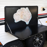Map of Australia PVC vinyl sticker, track with sharpie marker, track your travels, oil-proof, water-proof, anti-uv, large, outdoor and indoor use, detailed, national parks, remote areas, australia