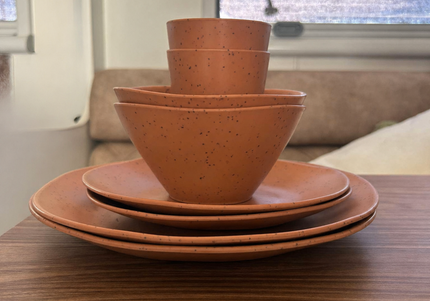 Caravan dinnerware - Speckled Burnt Orange