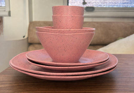 Caravan dinnerware - Speckled Salmon