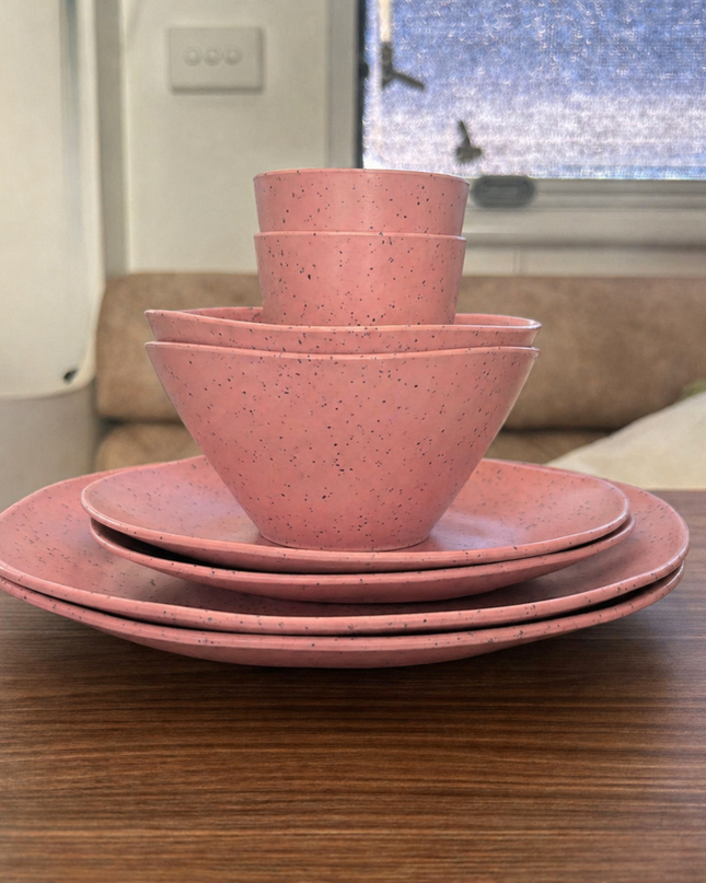 Caravan dinnerware - Speckled Salmon