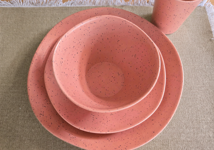 Caravan dinnerware - Speckled Salmon