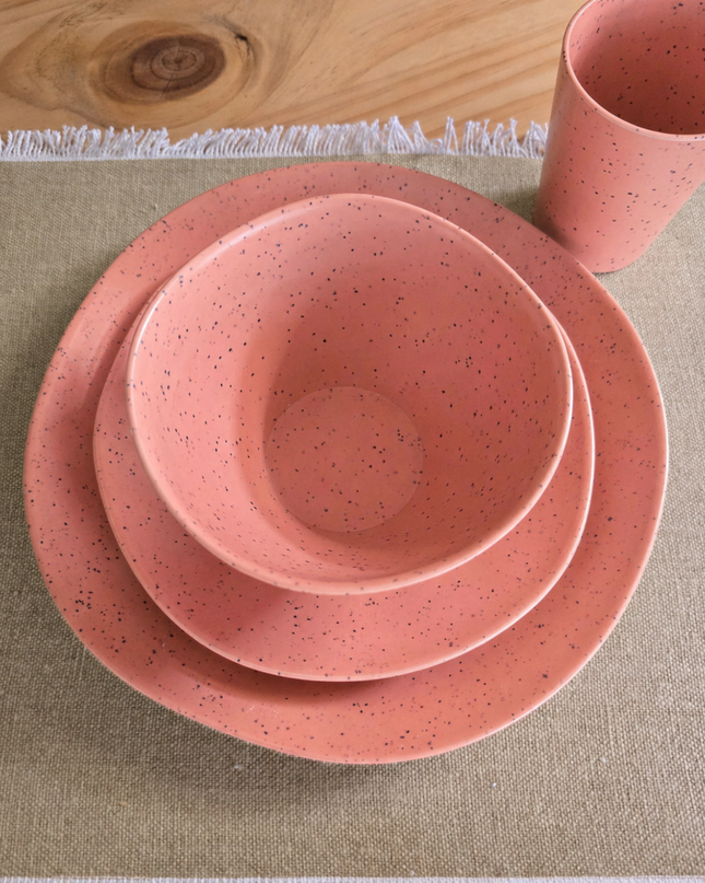 Caravan dinnerware - Speckled Salmon