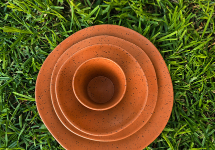 Caravan dinnerware - Speckled Burnt Orange