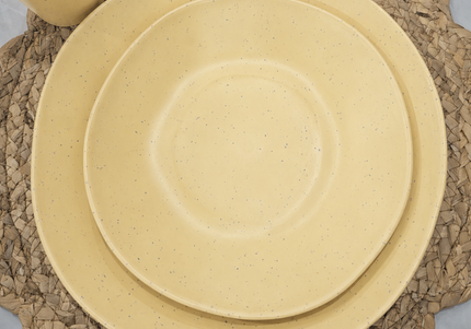 Caravan dinnerware - Speckled Lemon