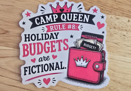 Camp queen stickers