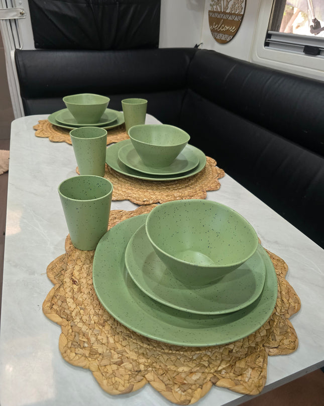 Caravan dinnerware - Navy speckled Matcha Glaze (Pre-orders open end of March)