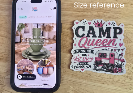 Camp queen stickers