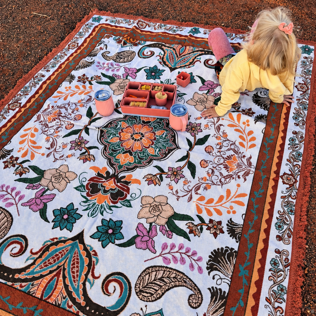 Sahara Woven Travel Throw Rug