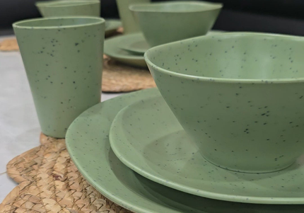 Caravan dinnerware - Speckled Matcha (PRE-ORDER - ships by June 17th)