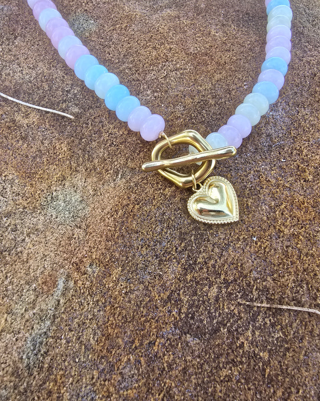 Sweetheart beaded necklace