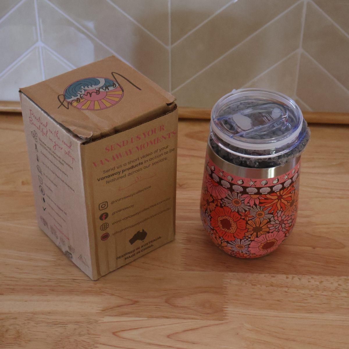 Sunblossom Wine Tumbler | Damaged Box