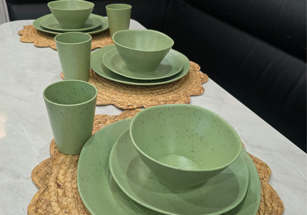 Caravan dinnerware - Speckled Matcha (PRE-ORDER - ships by June 17th)