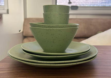 Caravan dinnerware - Speckled Matcha (PRE-ORDER - ships by June 17th)