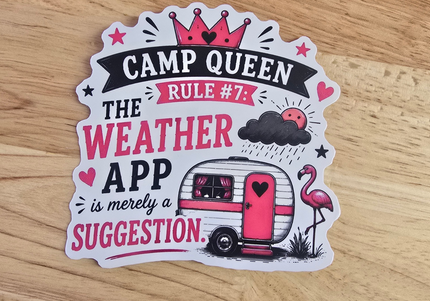 Camp queen stickers
