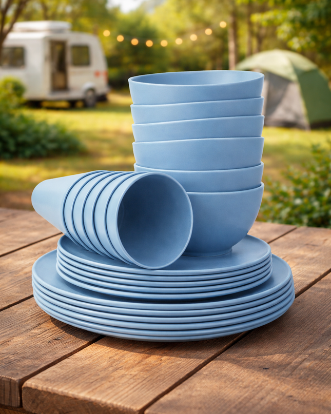 Caravan dinnerware - Duck egg blue (Pre-order! Read description)