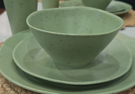 Caravan dinnerware - Speckled Matcha (PRE-ORDER - ships by June 17th)