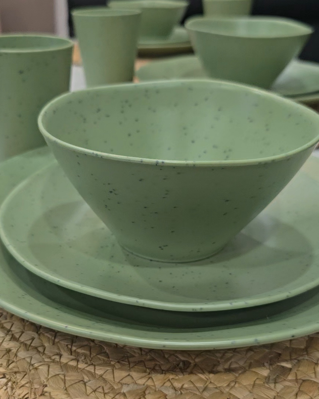 READ DESCRIPTION! Caravan dinnerware - Speckled Matcha (PRE-ORDER - ships by June 5th)