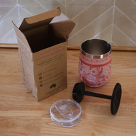 Floral Wine Tumblers l Damaged Box