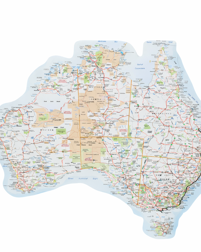 Map of Australia sticker