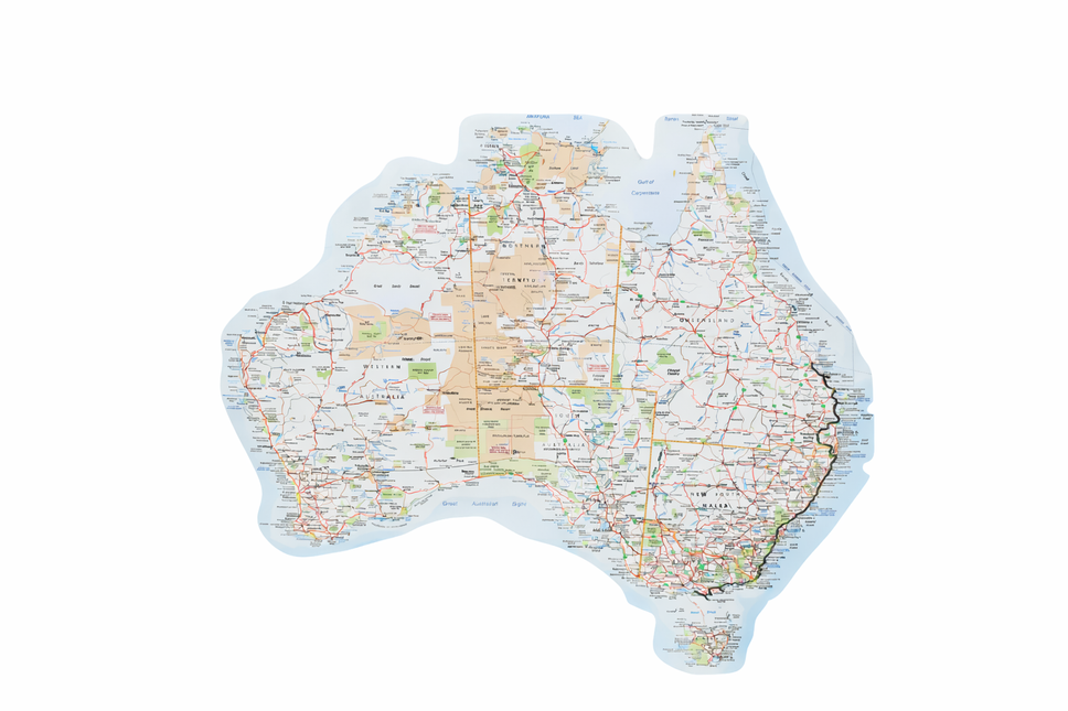 Map of Australia sticker