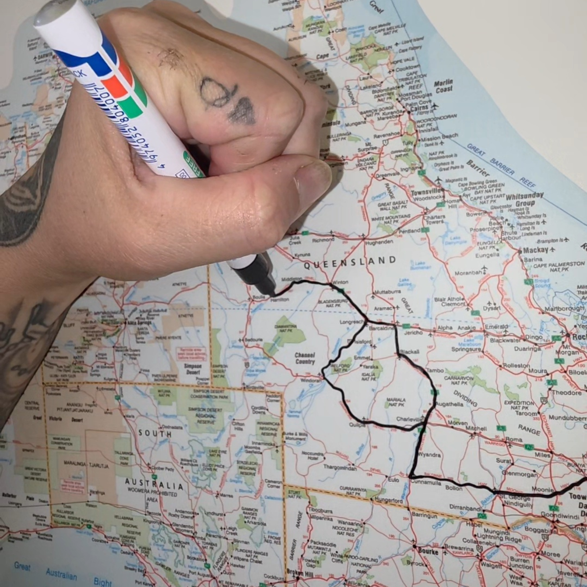 Australia Travel Map Sticker - Buy 1 get 2nd 50% off