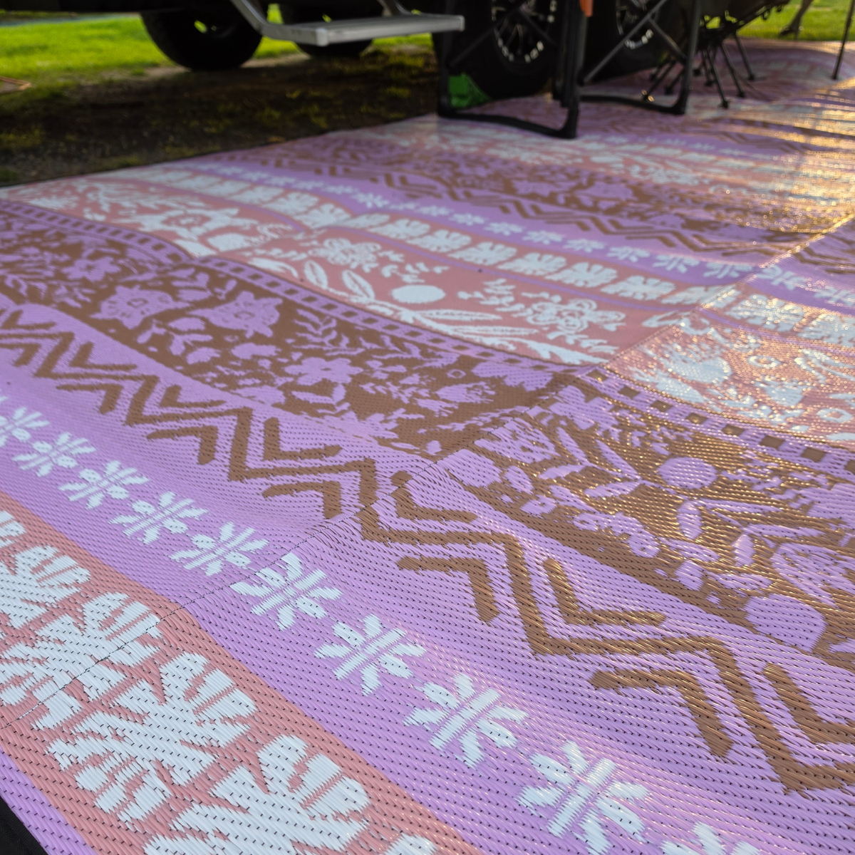 (PRE-ORDER) Boho Lavender Recycled Camping Mat  2.4 x 6m (SHIPS BY 30th NOVEMBER - NOT IN STOCK)