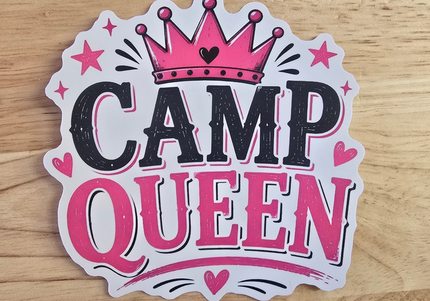 Camp queen stickers