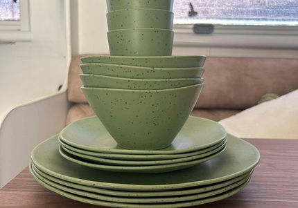 Caravan dinnerware - Speckled Matcha (PRE-ORDER - ships by June 17th)