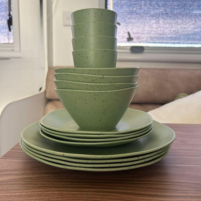 Caravan dinnerware - Speckled Matcha (PRE-ORDER - ships by June 17th)