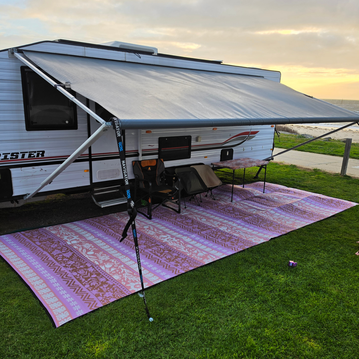 (PRE-ORDER) Boho Lavender Recycled Camping Mat  2.4 x 6m (SHIPS BY 30th NOVEMBER - NOT IN STOCK)