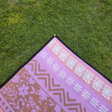 (PRE-ORDER) Boho Lavender Recycled Camping Mat  2.4 x 6m (SHIPS BY 30th NOVEMBER - NOT IN STOCK)