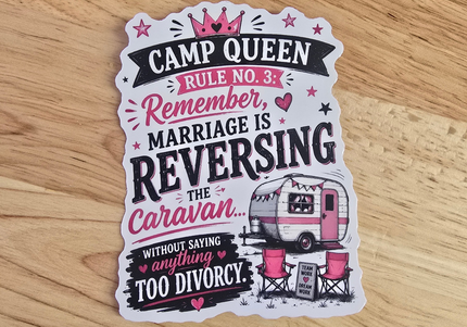 Camp queen stickers
