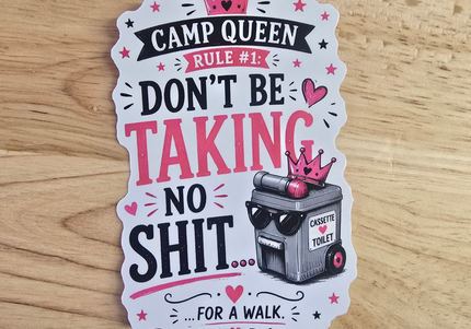 Camp queen stickers