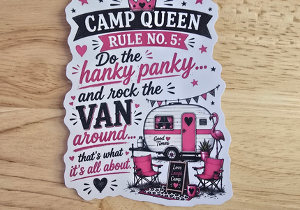 Camp queen stickers