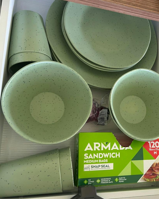 READ DESCRIPTION! Caravan dinnerware - Speckled Matcha (PRE-ORDER - ships by June 5th)