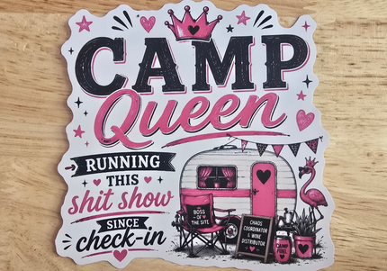 Camp queen stickers