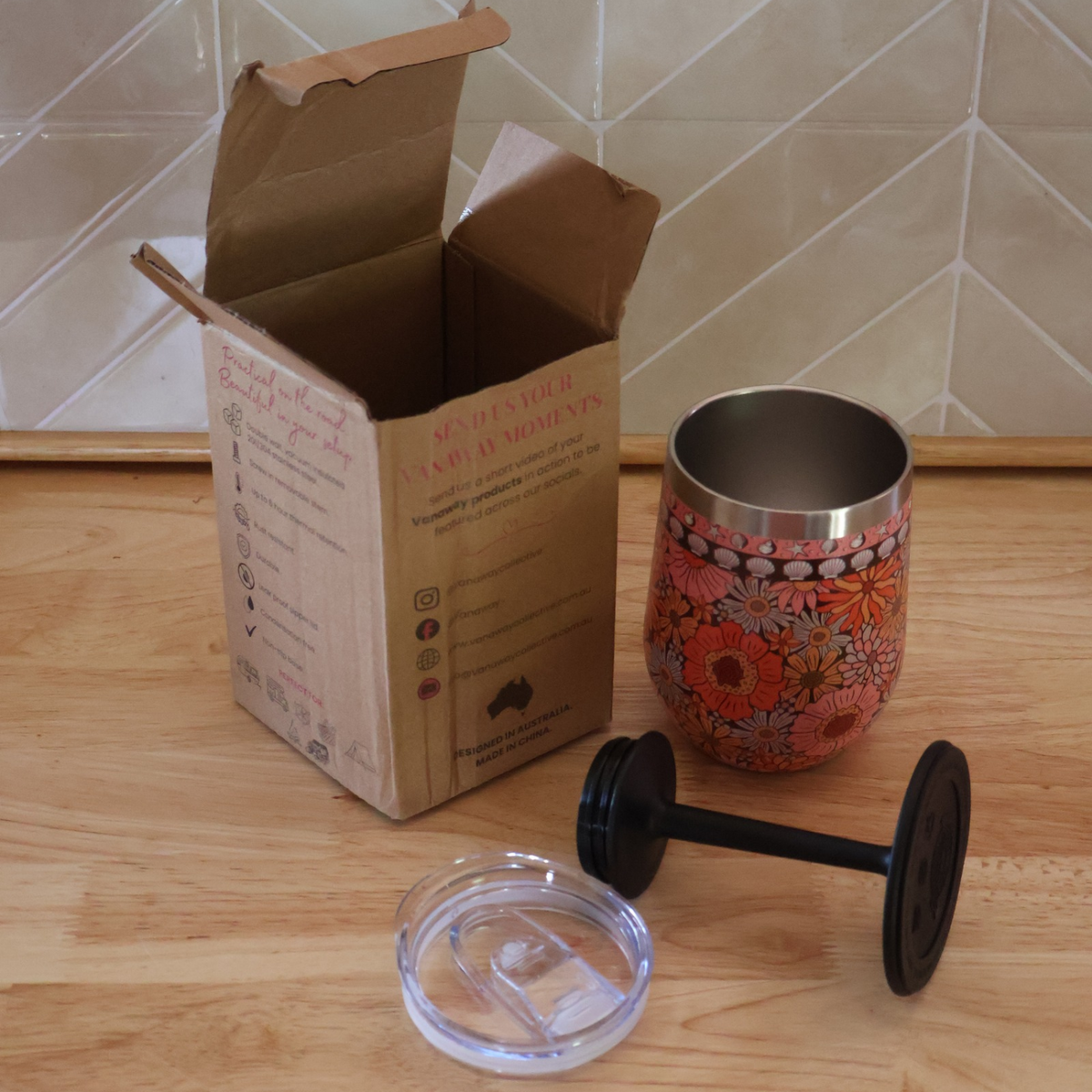 SunBlossom Wine Tumbler | Damaged Box