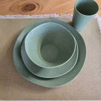 rPET Caravan Dinnerware Sets - Speckled Matcha