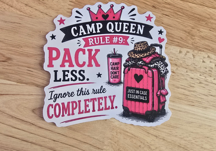 Camp queen stickers